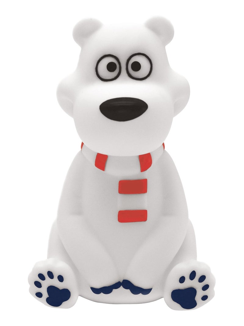 Veilleuse Ours Polaire en 3D avec variation de couleurs Blanc - Kiabi