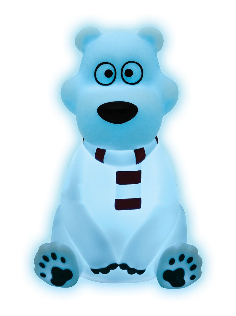 Veilleuse Ours Polaire en 3D avec variation de couleurs Blanc - Kiabi