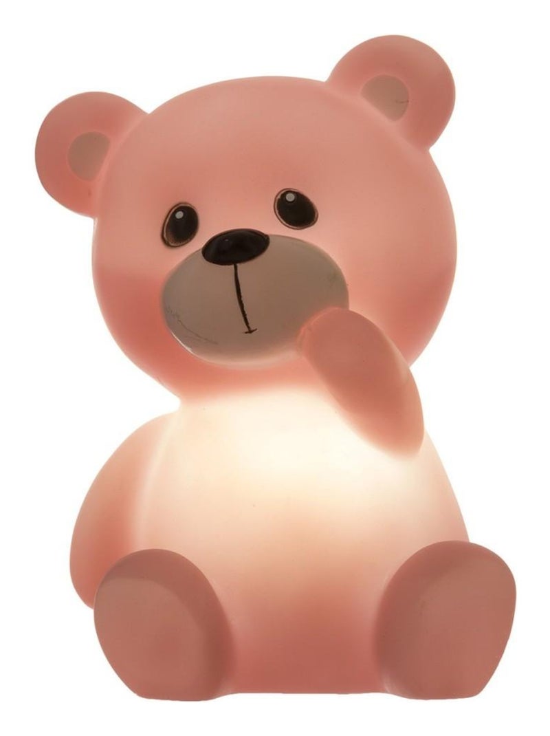 Veilleuse ourson H14 rose Rose - Kiabi
