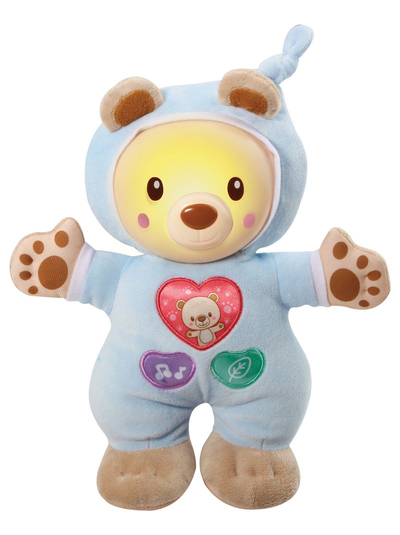 Veilleuse peluche Léon, mon Lumi ourson Bleu - Kiabi