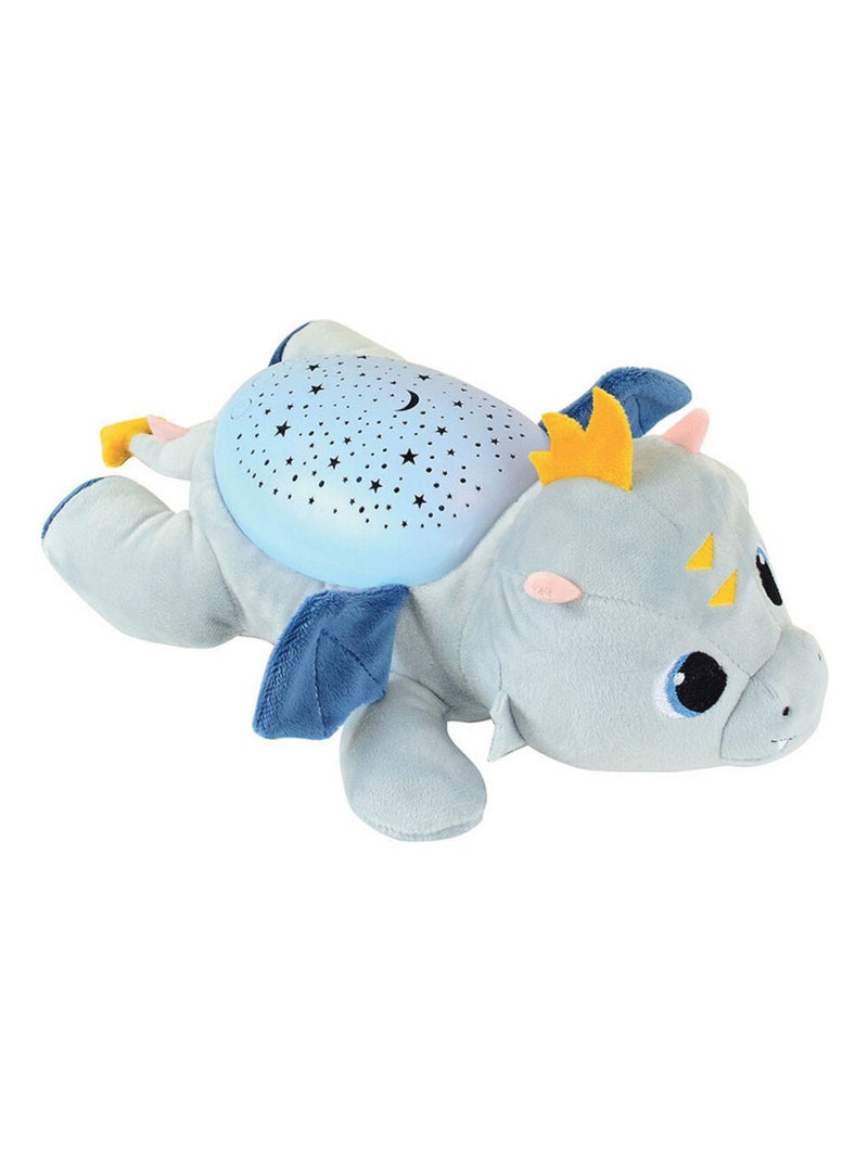 Veilleuse peluche, musicale, multicolore et projecteur - Léon le Dragon - 39 cm Multicolore - Kiabi