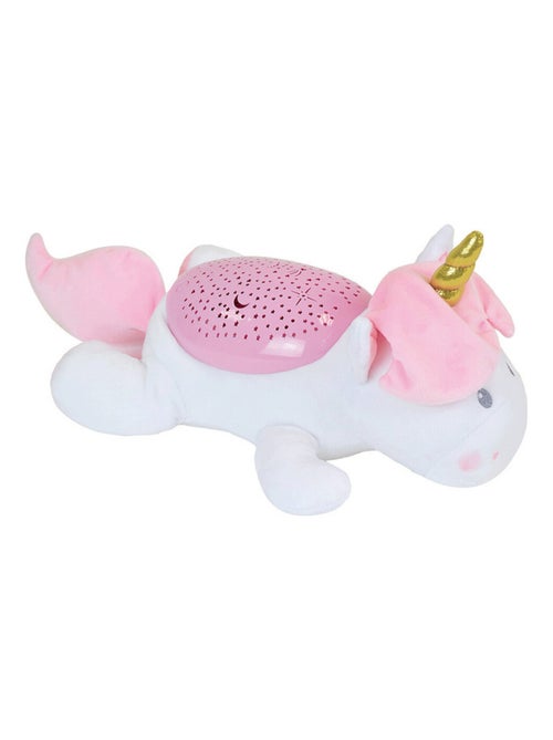 Veilleuse peluche, musicale, multicolore et projecteur - Licorne - 39 cm - Kiabi