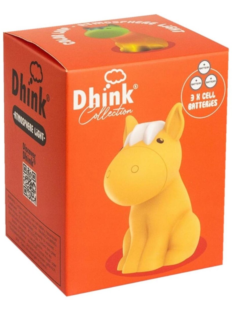 Veilleuse petit cheval à défilement de couleurs Orange - Kiabi