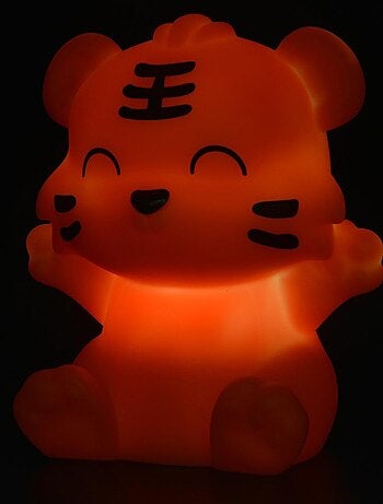 Veilleuse petit tigre à défilement de couleurs