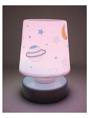 Veilleuse poussoir multicolore Espace - Aventure Spatiale - 11.5 cm