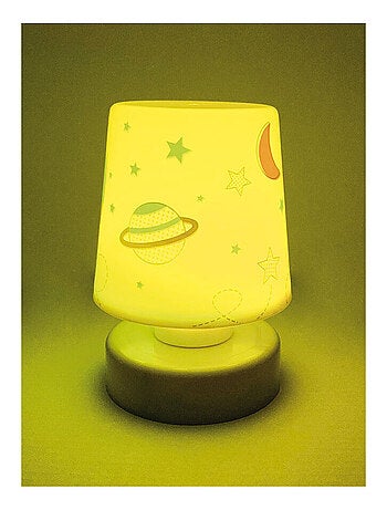 Veilleuse poussoir multicolore Espace - Aventure Spatiale - 11.5 cm
