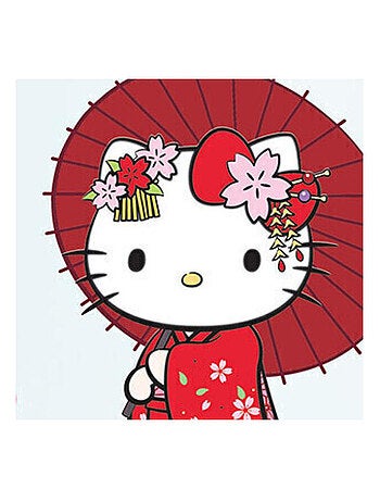 Veilleuse poussoir multicolore Hello Kitty - 11.5 cm