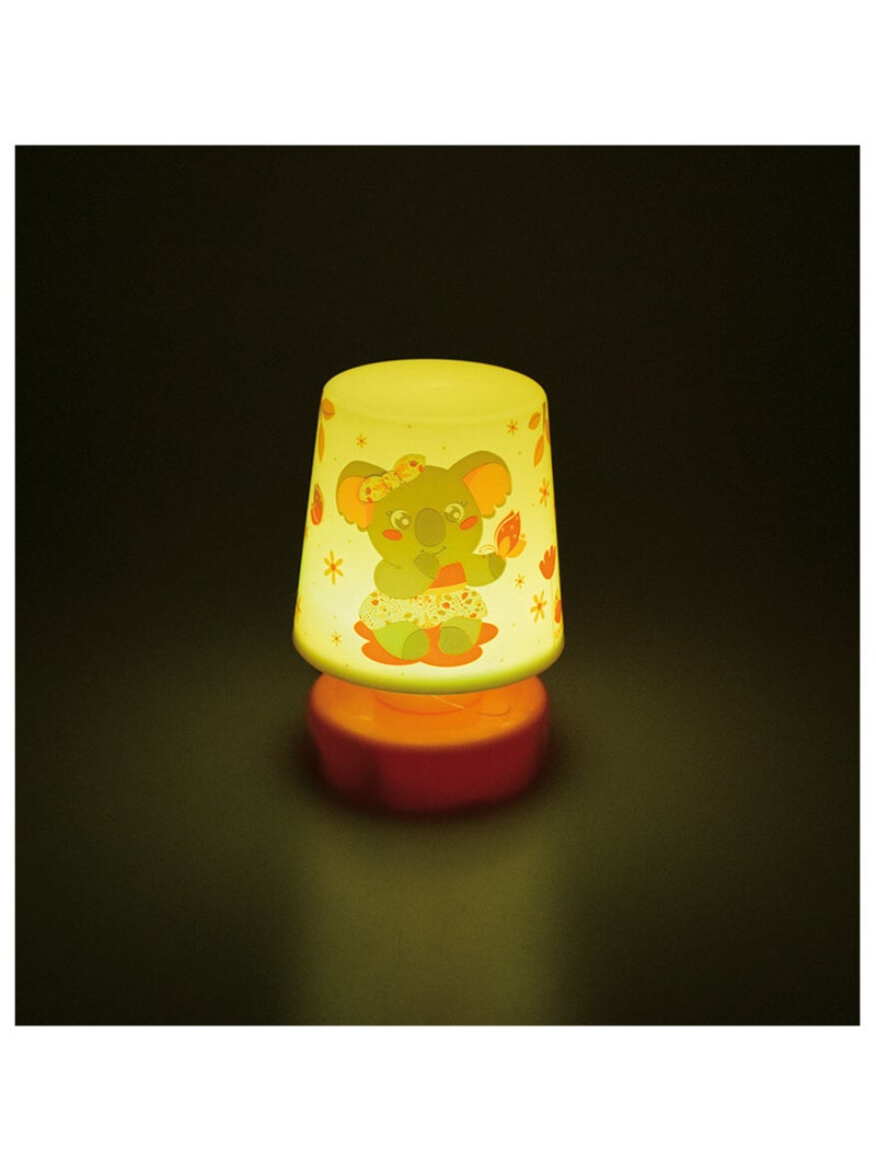 Veilleuse poussoir multicolore Kally Mimi Koala - 11.5 cm Rose - Kiabi