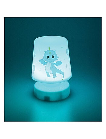 Veilleuse poussoir multicolore Léon le Dragon - 11.5 cm
