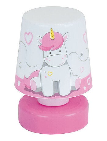 Veilleuse poussoir multicolore Licorne - 11.5 cm
