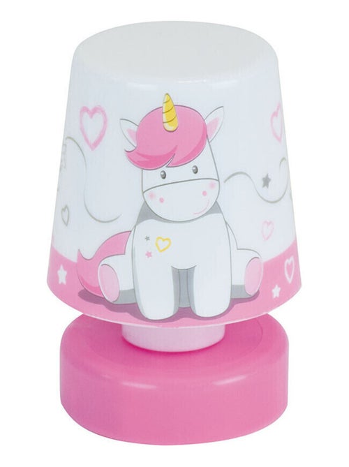 Veilleuse poussoir multicolore Licorne - 11.5 cm - Kiabi