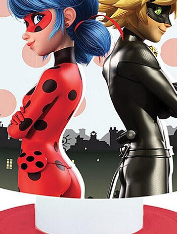 Veilleuse poussoir multicolore Miraculous Ladybug - 11.5 cm
