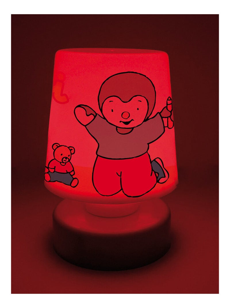 Veilleuse poussoir multicolore T'choupi - 11.5 cm Multicolore - Kiabi