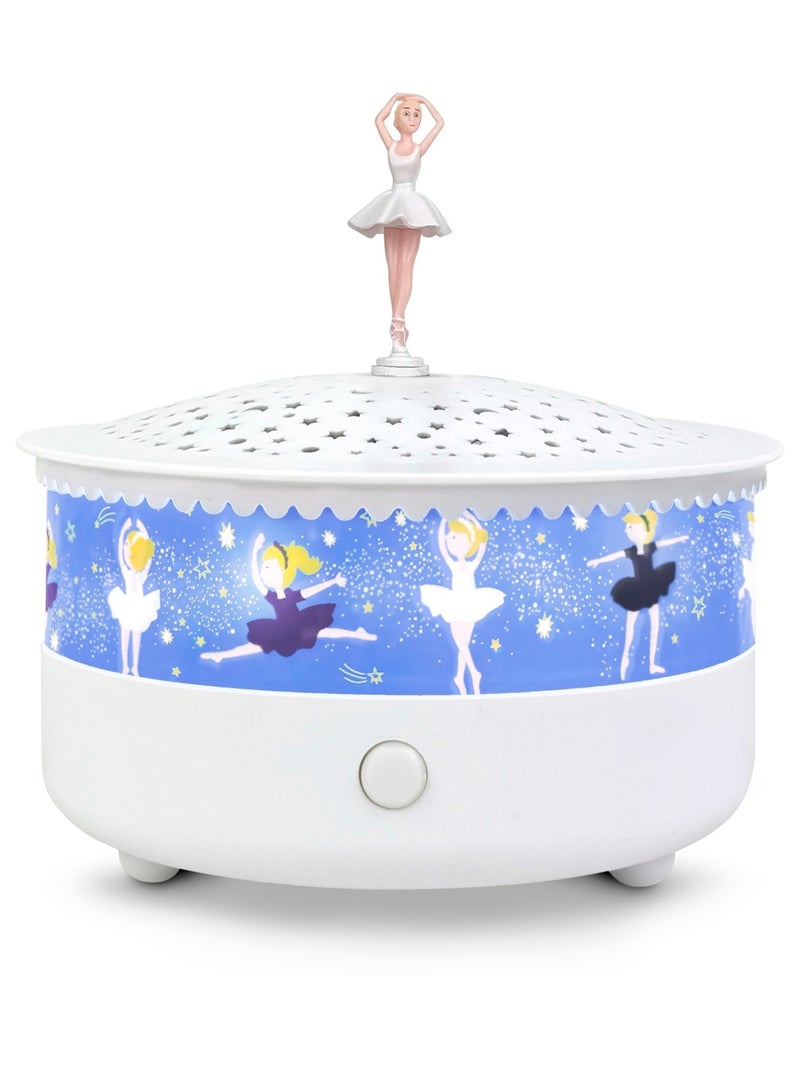 Veilleuse projecteur d'étoiles Ballerine Blanc - Kiabi