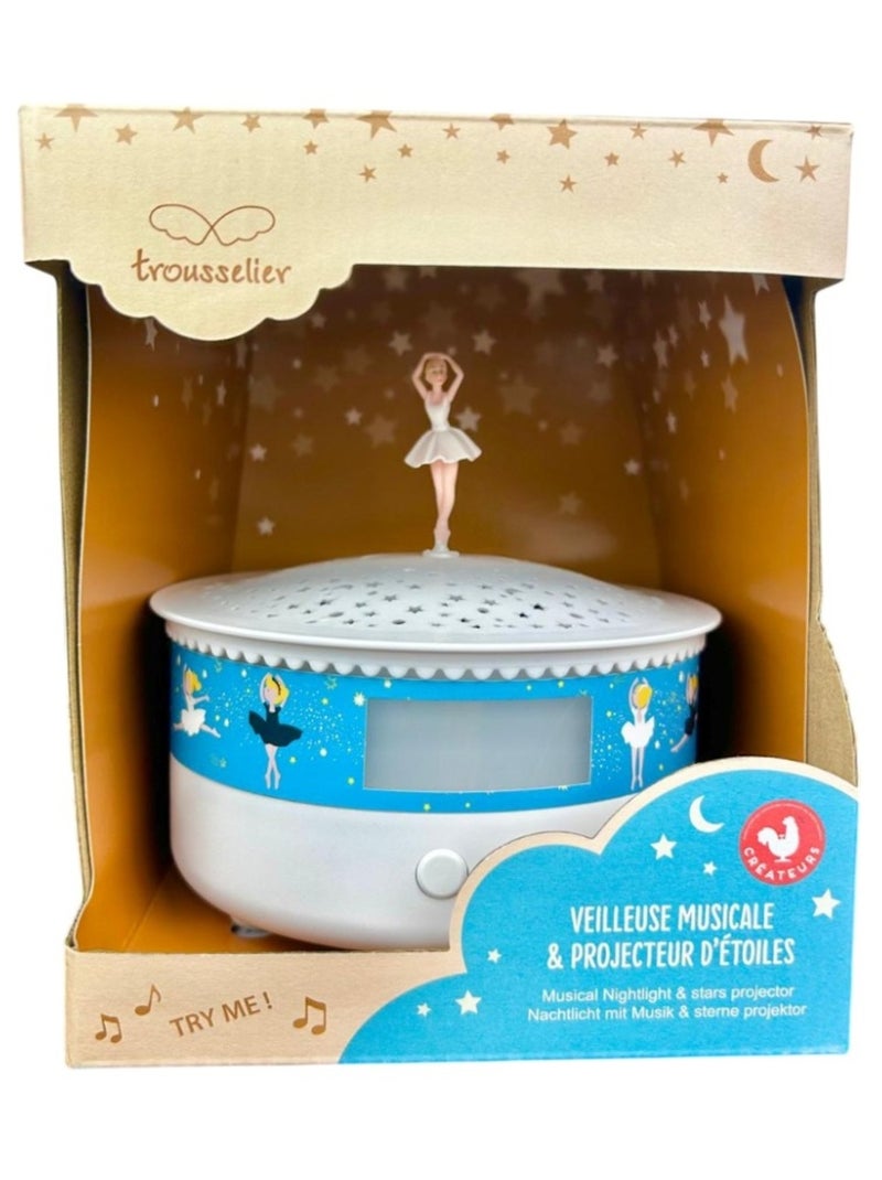 Veilleuse projecteur d'étoiles Ballerine Blanc - Kiabi