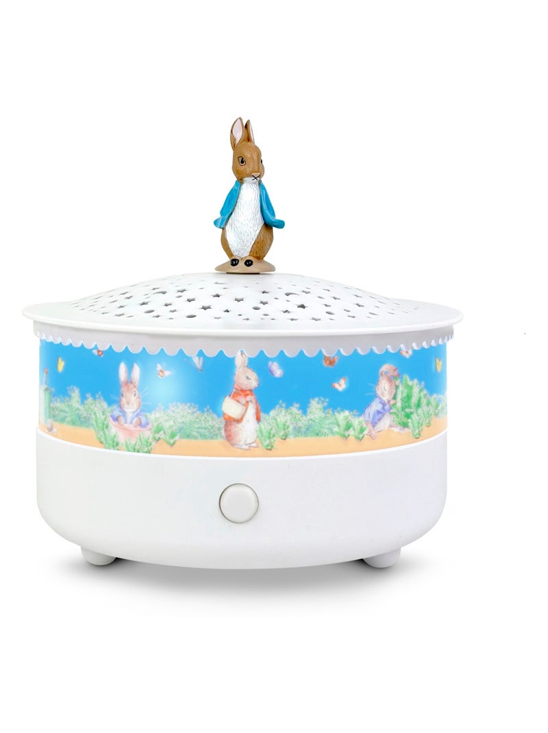 Veilleuse projecteur d'étoiles Pierre Lapin Blanc - Kiabi