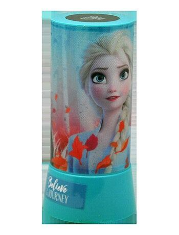 Veilleuse projecteur Disney La Reine des Neiges - Anna et Elsa - Bleue - 19 cm