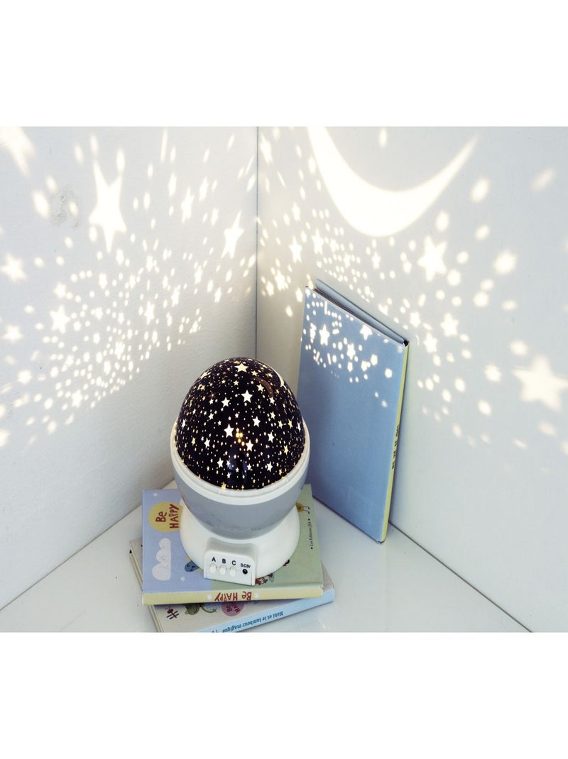 Veilleuse projecteur rotative étoile Bleu - Kiabi