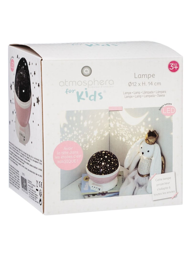 Veilleuse projecteur rotative étoile Rose - Kiabi