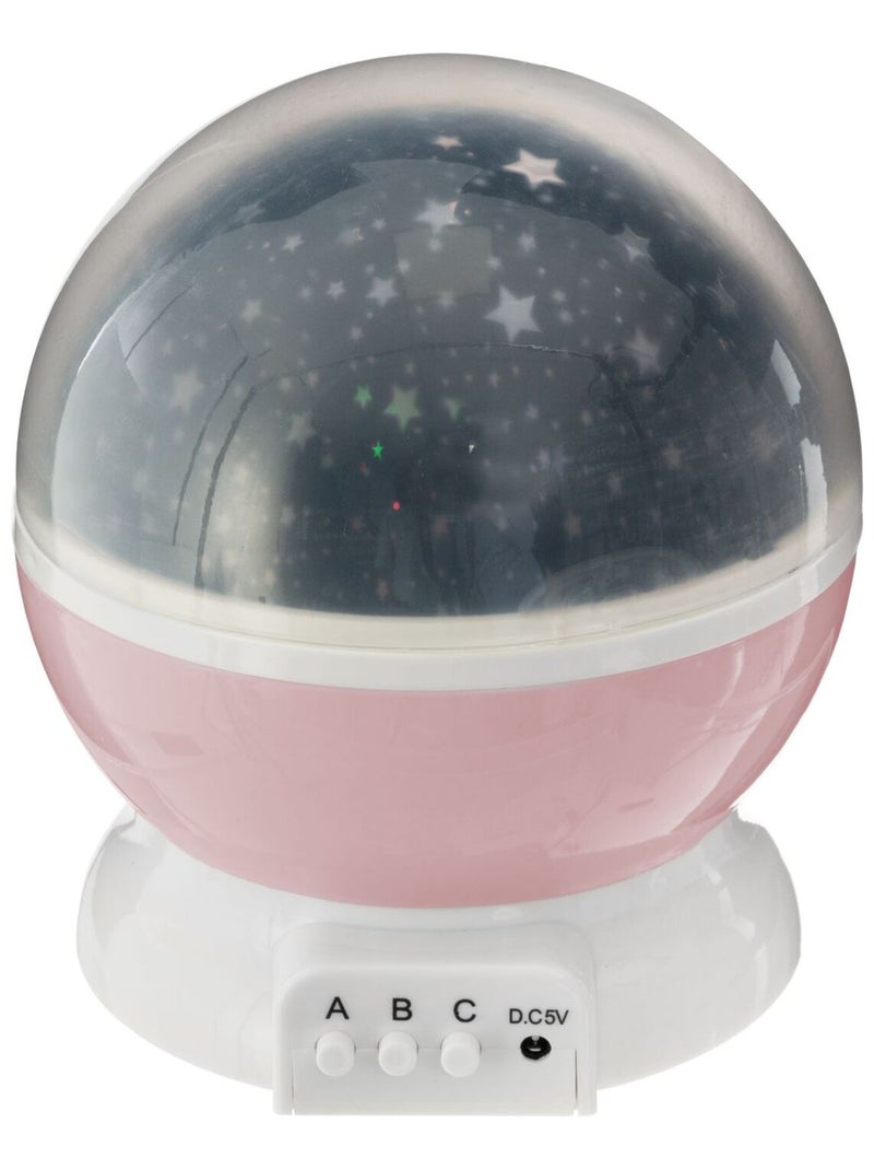 Veilleuse projecteur rotative étoile Rose - Kiabi