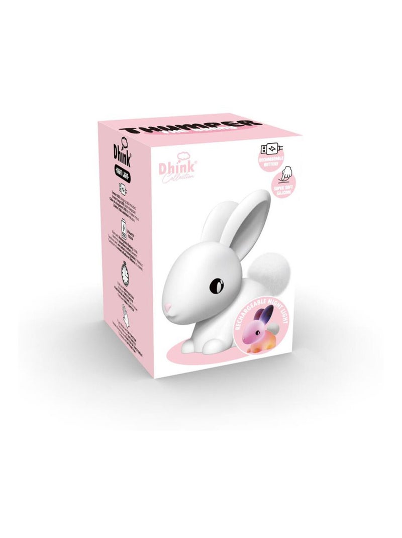 Veilleuse rechargeable souple lapin Blanc - Kiabi