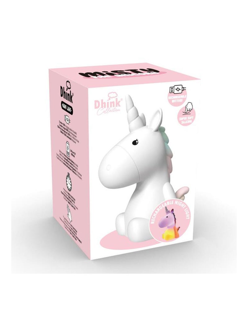 Veilleuse rechargeable souple licorne Blanc - Kiabi