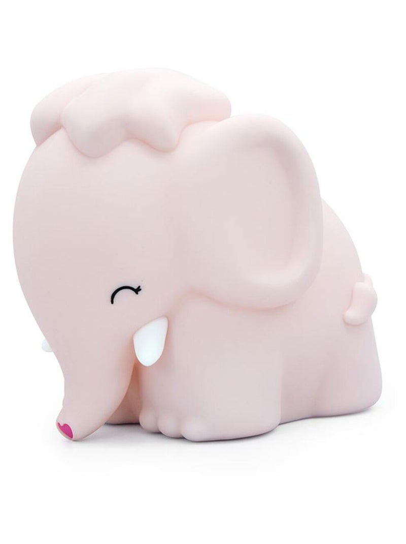 Veilleuse rechargeable souple Maya léléphante Rose - Kiabi