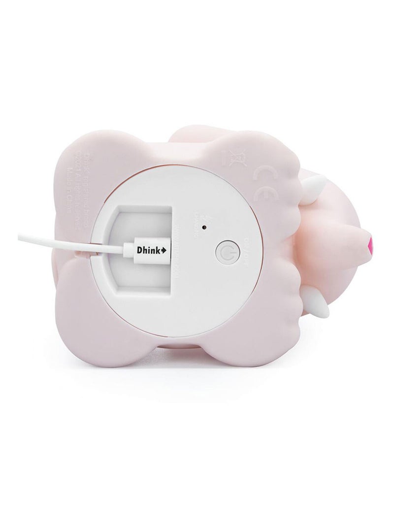 Veilleuse rechargeable souple Maya léléphante Rose - Kiabi