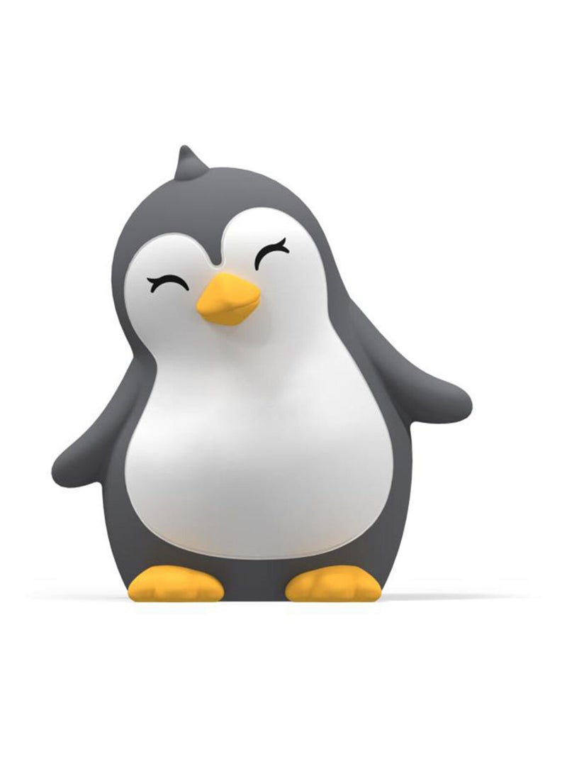 Veilleuse rechargeable souple pingouin Blanc Gris - Kiabi