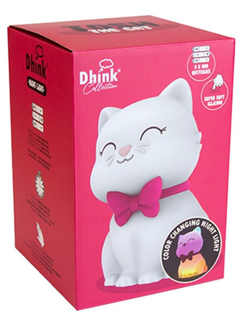 Veilleuse souple en silicone - Lili la chatte Blanc - Kiabi