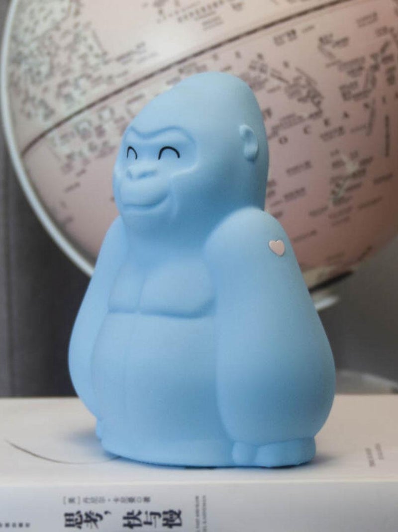 Veilleuse souple en silicone - Max le Gorille Bleu - Kiabi