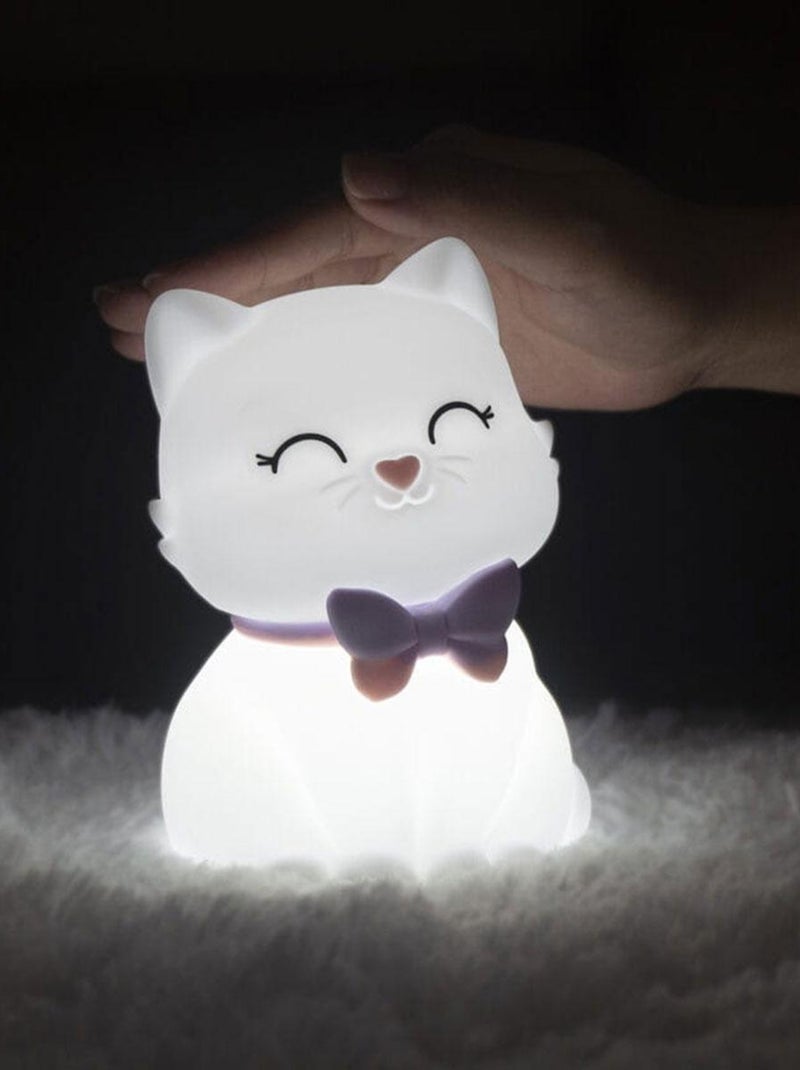 Veilleuse souple en silicone rechargeable Lulu la chatte Blanc - Kiabi