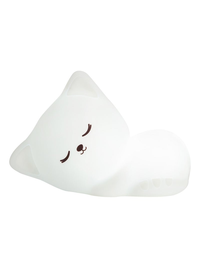 Veilleuse Stella Chat avec télécommande Blanc - Kiabi