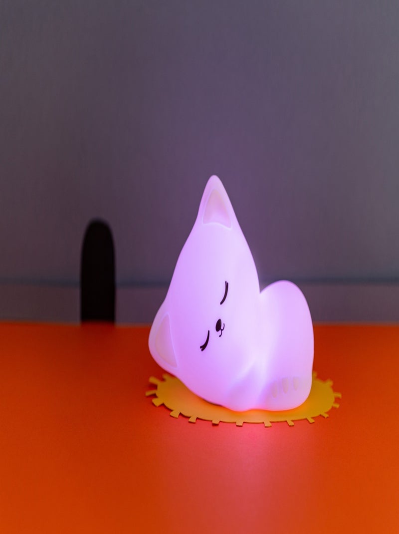 Veilleuse Stella Chat avec télécommande Blanc - Kiabi