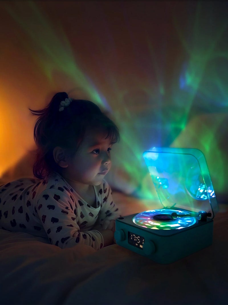 Veilleuse Tourne-disque sensoriel Magic Wave Little L Vert - Kiabi