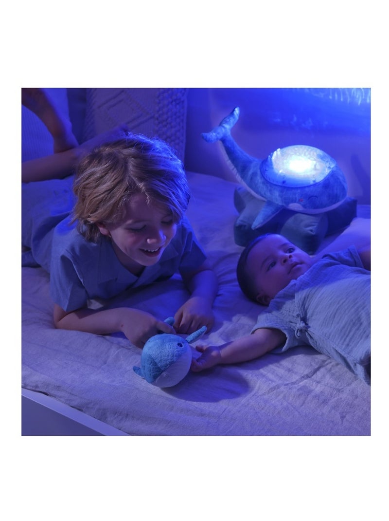Veilleuse Tranquil Whale Family Bleu - Kiabi