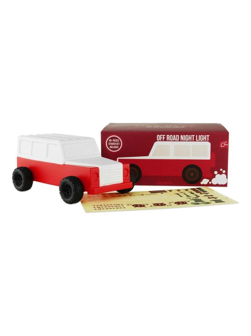 Veilleuse voiture de pompiers led Rouge - Kiabi