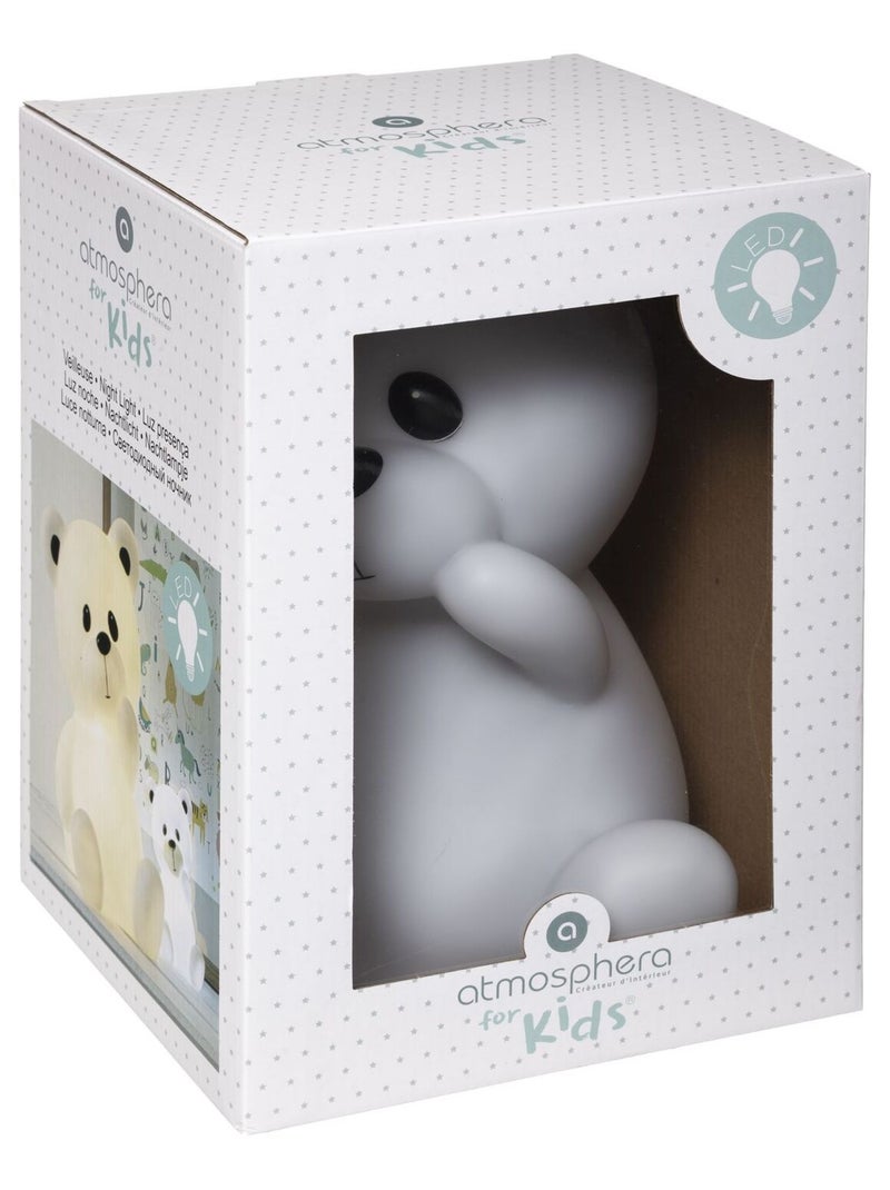 Veilleuse XL Ourson Blanc - Kiabi