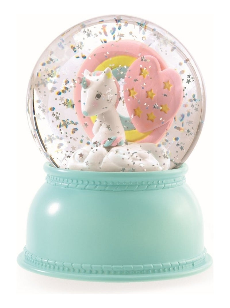 Veilleuses boule de neige - Licorne Jaune - Kiabi