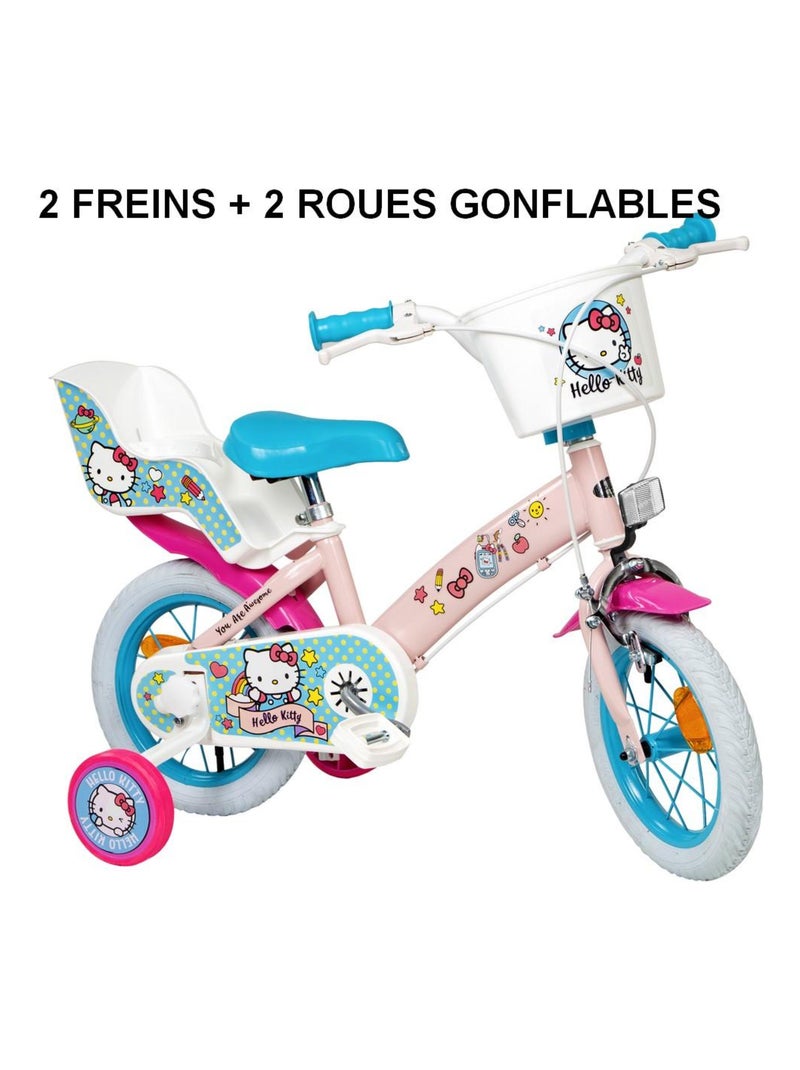Velo 12 pouces Hello Kitty 3/5 ans fille N/A - Kiabi