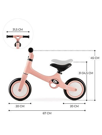 Velo d'equilibre leger selle et roues reglables
