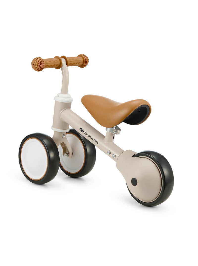 Vélo Draisienne Kinderkraft CUTIE avec Selle Réglable, Roues EVA et Guidon Sécurisé Beige - Kiabi