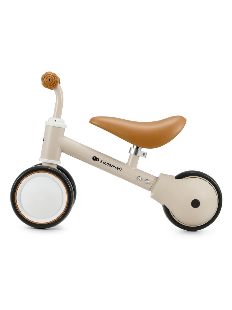 Vélo Draisienne Kinderkraft CUTIE avec Selle Réglable, Roues EVA et Guidon Sécurisé Beige - Kiabi