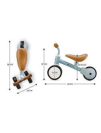 Vélo Draisienne Kinderkraft CUTIE avec Selle Réglable, Roues EVA et Guidon Sécurisé