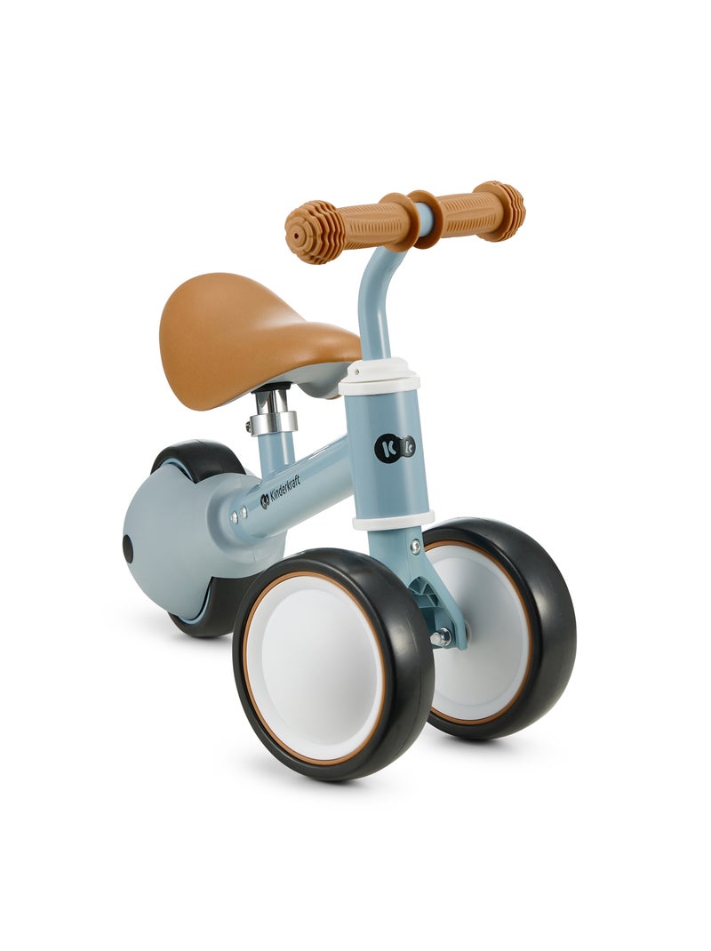 Vélo Draisienne Kinderkraft CUTIE avec Selle Réglable, Roues EVA et Guidon Sécurisé Bleu - Kiabi