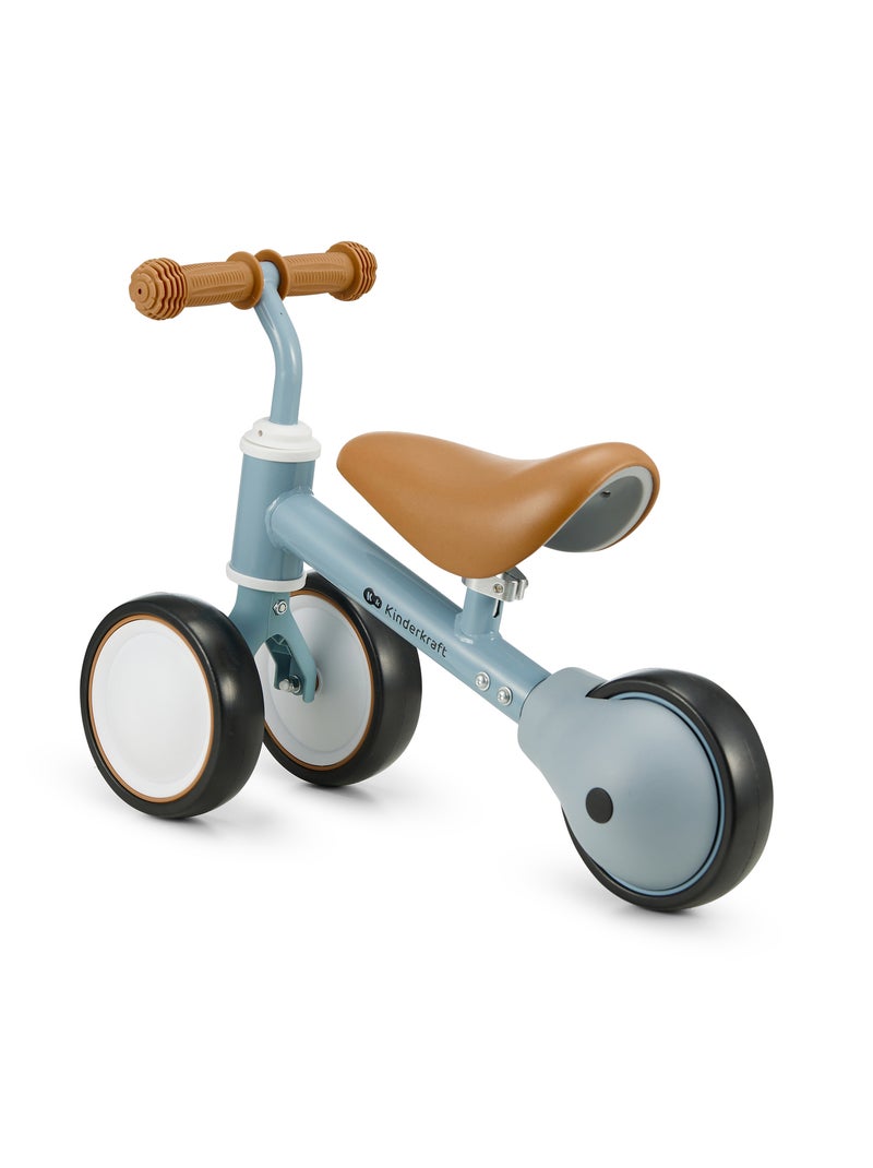 Vélo Draisienne Kinderkraft CUTIE avec Selle Réglable, Roues EVA et Guidon Sécurisé Bleu - Kiabi