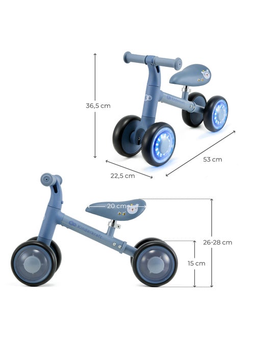 Vélo Draisienne Kinderkraft CUTIE FLASH avec Roues LED RGB, Selle Réglable et Cadre Acier - Kiabi Vélo Draisienne Kinderkraft CUTIE FLASH avec Roues LED RGB, Selle Réglable et Cadre Acier - Kiabi