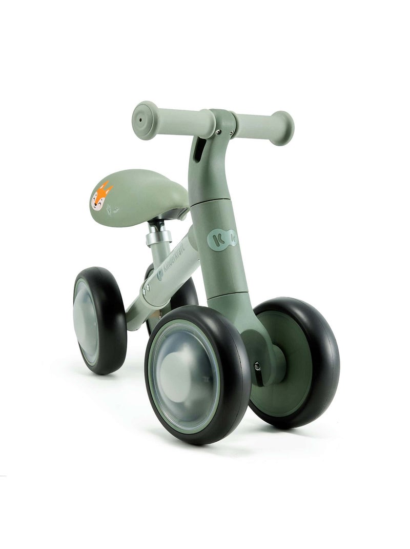 Vélo Draisienne Kinderkraft CUTIE FLASH avec Roues LED RGB, Selle Réglable et Cadre Acier Vert - Kiabi