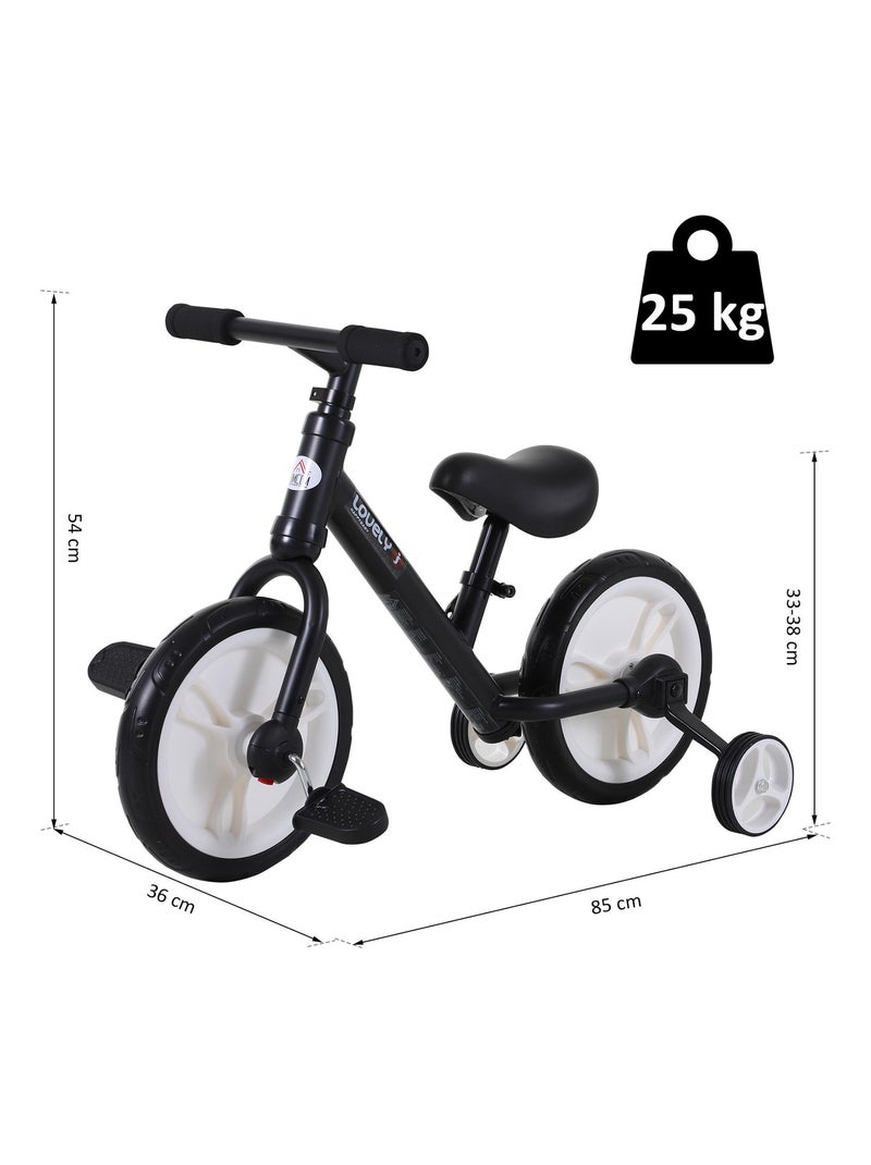 Vélo enfant draisienne 2 en 1 Noir - Kiabi