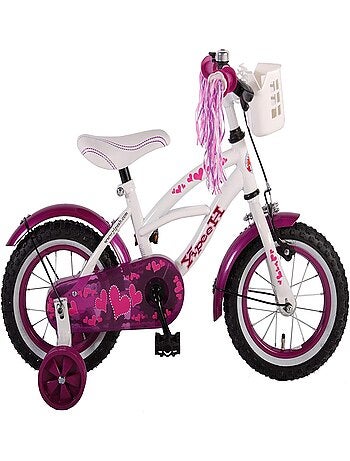 Vélo enfant Heart Cruiser 12 pouces blanc violet